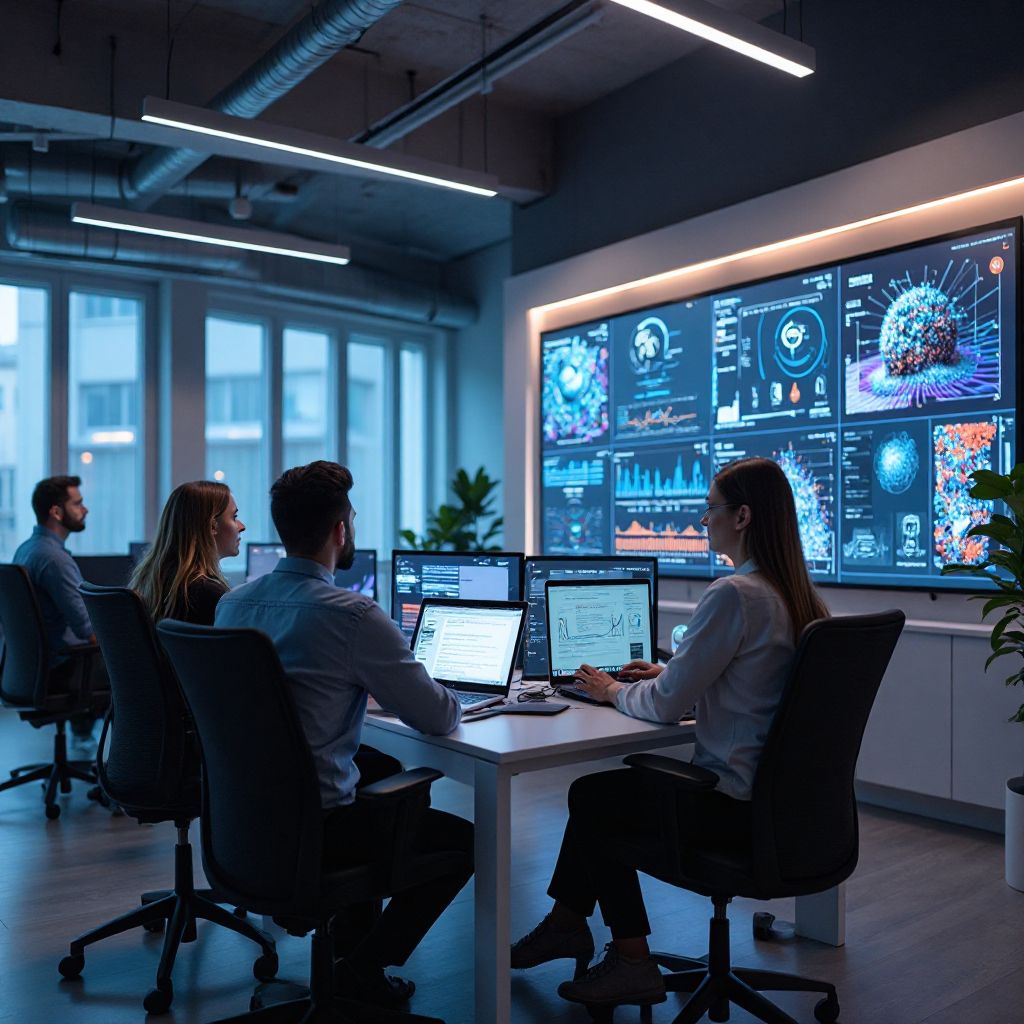 Echipa IA România la sediul nostru din București